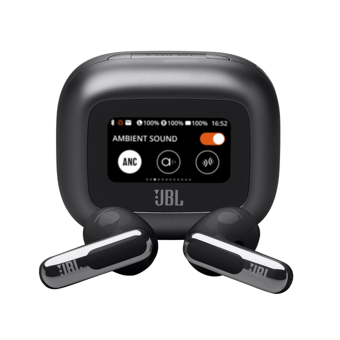 JBL Live Flex 3 - Black - True wireless noise-cancelling open-stick earbuds - Hero image number null